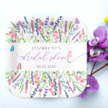 Elegante Lavender Brautparty Paper Teller<br><div class="desc">Elegante Lavender Brautparty Paper Teller. Matching-Elemente verfügbar.</div>