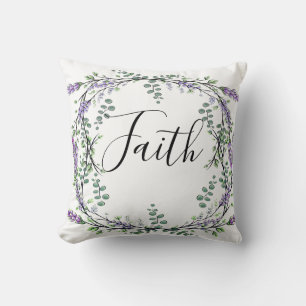 Elegante Lavender eucalyptus boho Wasserfarbe Kissen