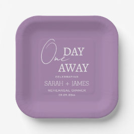 Elegante Lavender Probe Dinner Hochzeit Party Pappteller