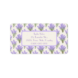 Elegante Lavender Rücksendeadressen-Aufkleber Adressaufkleber