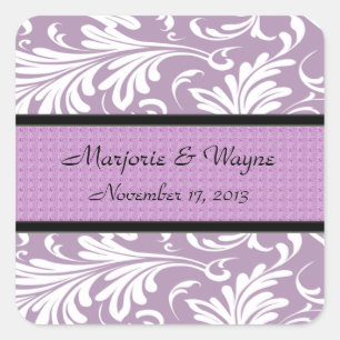 ELEGANTE LAVENDER-SWIRL-UMSCHLAG AUFKLEBER