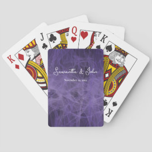 Elegante Lavender Wedding Guest Gast Gast Playing Spielkarten
