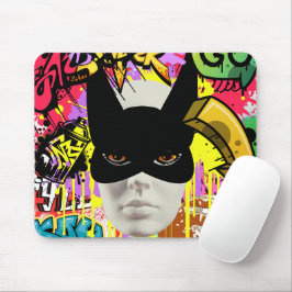 Elegante lebendige urbane Kunst Graffiti-Sprühfarb Mousepad