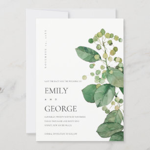 ELEGANTE LEBENSFOLIAGE GREENERY CARD DANKESKARTE