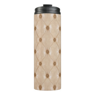 Elegante Ledertextur: Luxuriöses Material Thermosbecher