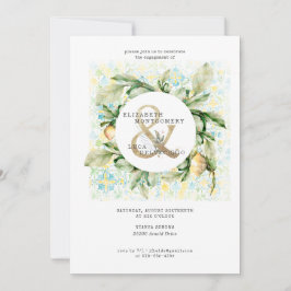 Elegante Lemon Grove Wedding Engagement Party Einladung