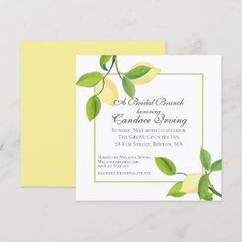 Elegante Lemons Brautparty Brunch Einladung