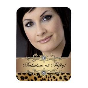 Elegante Leopard-Foto-Magnete Magnet