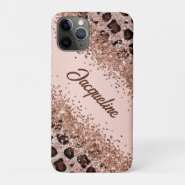 Elegante Leopard Print und Funkelnd Case-Mate iPhone Hülle