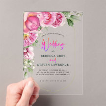 Elegante leuchtend heiß rosa Blumenhochzeit