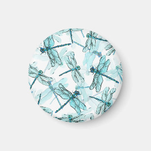 Elegante Libellen: Watercolor Wonder Magnet