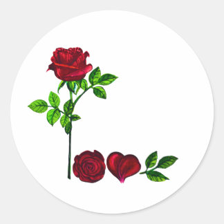 Elegante LIEBE Alphabet Art Stickers - Einzigartig
