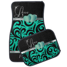 Elegante Liebe Aquamariner Glitzer