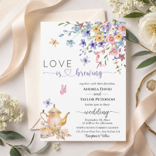 Elegante Liebe braut Libellen Hochzeit Einladung