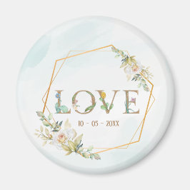 Elegante Liebe Grüne Magnet