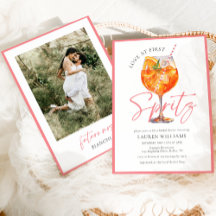 Elegante Liebe im First Spritz Foto Brautparty