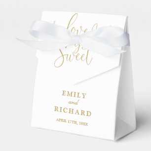 Elegante Liebe ist eine süße, moderne Goldhochzeit Geschenkschachtel