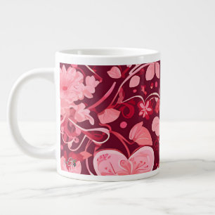 Elegante Liebe   Jumbo-Tasse