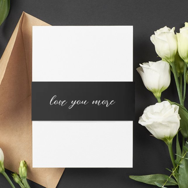Elegante Liebe Mehr Einladung Bauchband Einladungsbanderole (Von Creator hochgeladen)