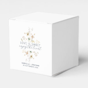 Elegante Liebe mit Wasserfarben ist süße Hochzeit Geschenkschachtel