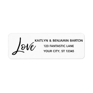 Elegante "Liebe"-Typografie in moderner Handschrif