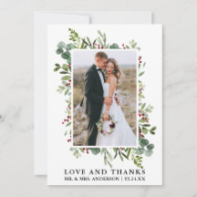 Elegante Liebe und dank Watercolor Winterlandschaf