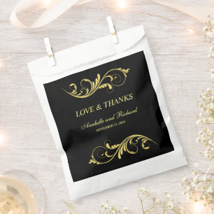 Elegante Liebe und Danksagung Geschenktütchen