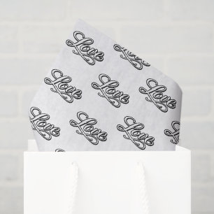 Elegante Liebes-Dekupage-Seidenpapier Seidenpapier