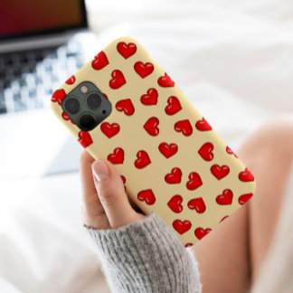 Elegante Liebhaber Rotes Herzmuster auf elegantem  Case-Mate iPhone Hülle