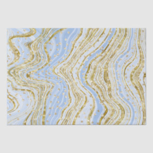 Elegante Light Blue Sparkle Wirbel Glitzer Sequins Seidenpapier