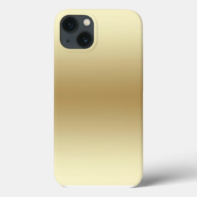 Elegante Light Gold Teal Case-Mate iPhone Hülle (Rückseite)