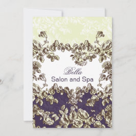 elegante lila blüh Business Dankeschön Karten