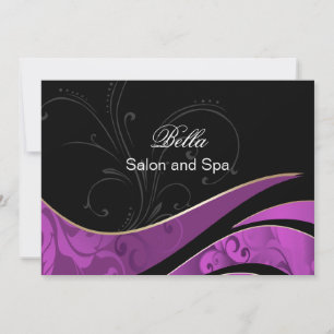elegante lila blüh Business Dankeschön Karten