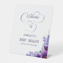 Elegante Lila Blume Kinderdusche