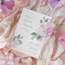 Elegante Lila Blume und Grünanlagen