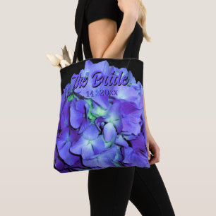 Elegante lila Blumendörfer, Hydrangeas Tasche