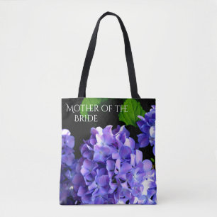Elegante, lila, blumengeschmückte Hydrangeas Tasche