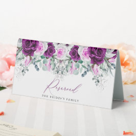 Elegante, Lila Blush-Hochzeit vorbehalten Tischaufsteller