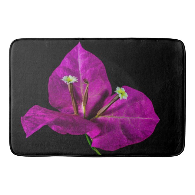 Elegante Lila Bougainvillea Badematte (Vorderseite)