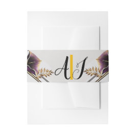 Elegante Lila Calla Lilly Moderne Einladungsbanderole