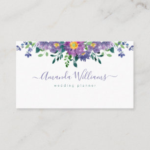 Elegante Lila Design Business Card Visitenkarte