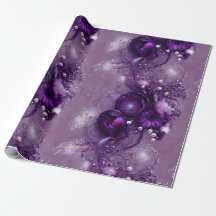 Elegante Lila Flora, Silvery und Perle