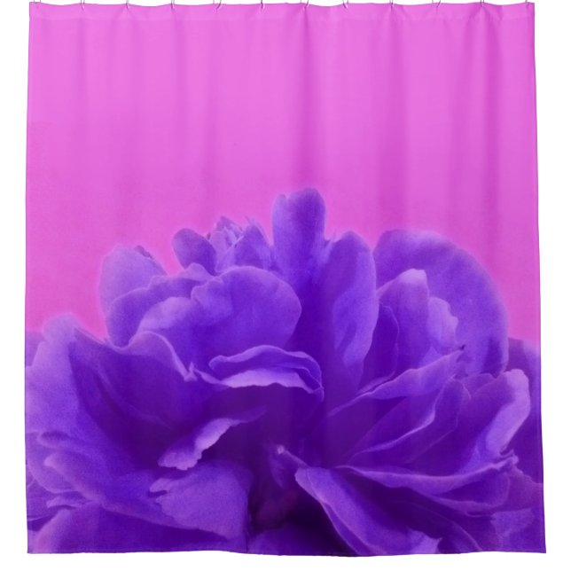 Elegante Lila Himbeere Duschvorhang (Vorderseite)