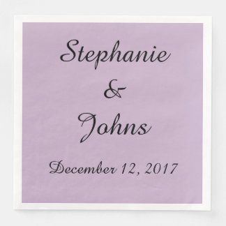 Elegante, Lila Hochzeit Einfache Niedliche Trendy Serviette