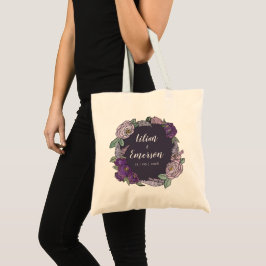 Elegante Lila Hochzeit von Lilac und Lavender Flor Tragetasche