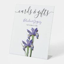 Elegante Lila Iris Wedding Cards & Gifts