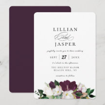 Elegante Lila Ivory Floral Bouquet Wedding