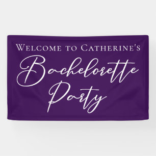 Elegante lila Junggesellinnen-Abschiedsparty Perso Banner