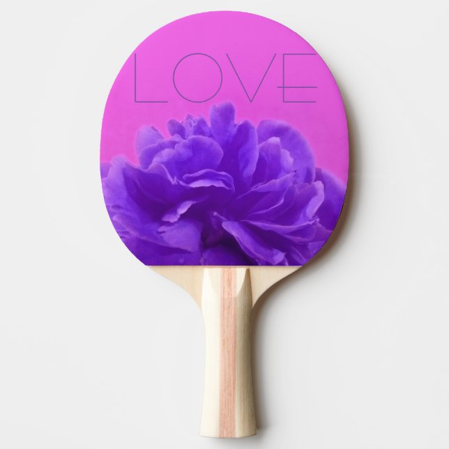 Elegante Lila Liebe Tischtennis Schläger (Vorderseite)