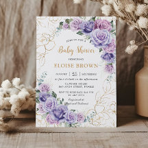 Elegante Lila Lilac Lavender Rose Kinderdusche